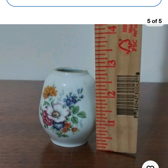 Bohemian Glass Decorative Vase, Small Vase+ Royal Bavarian Germany Mini Vase - Picture 13 of 13